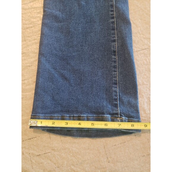 Zoe + Phoebe High Rise Slim Boot Leg Dark Wash Stretch Blue Jeans Women’s Sz 12 - Picture 14 of 16